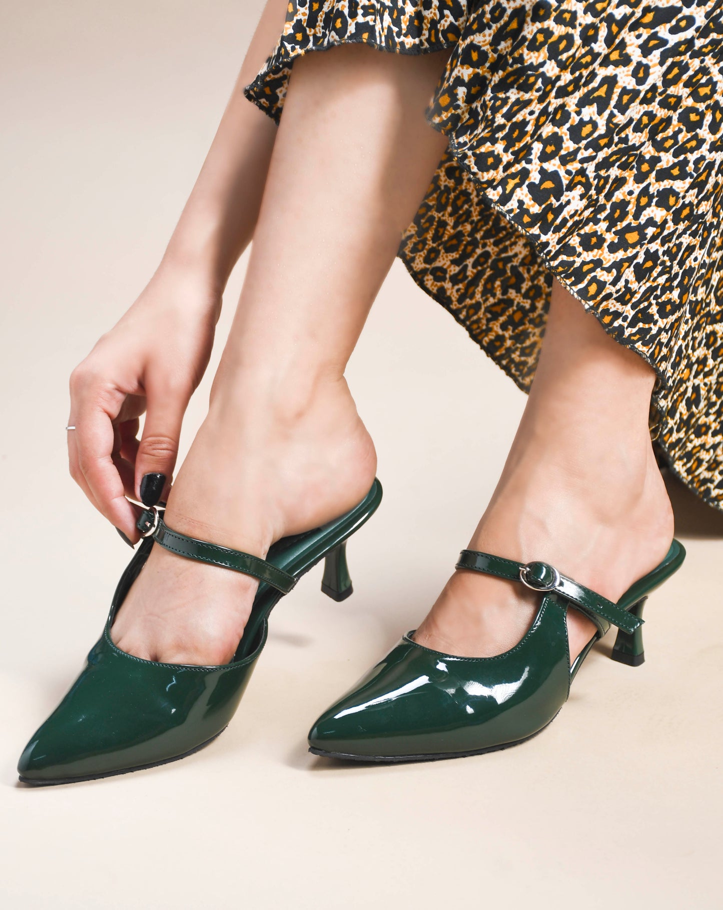 MiraMist High-Quality Patent Stiletto Heels – Pointed-Toe Slip-Ons for Women