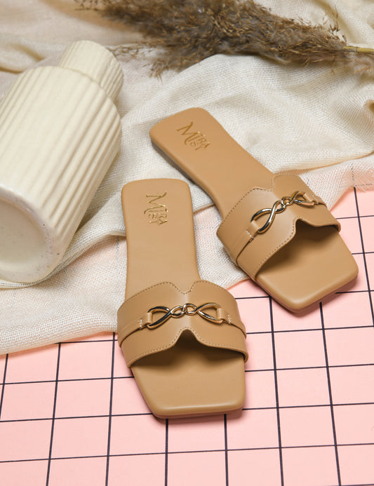 MiraMist Stylish Flat Slip-On Sandals for Women & Girls – Comfortable Daily Wear Slides for Office, Travel & Casual Outfits