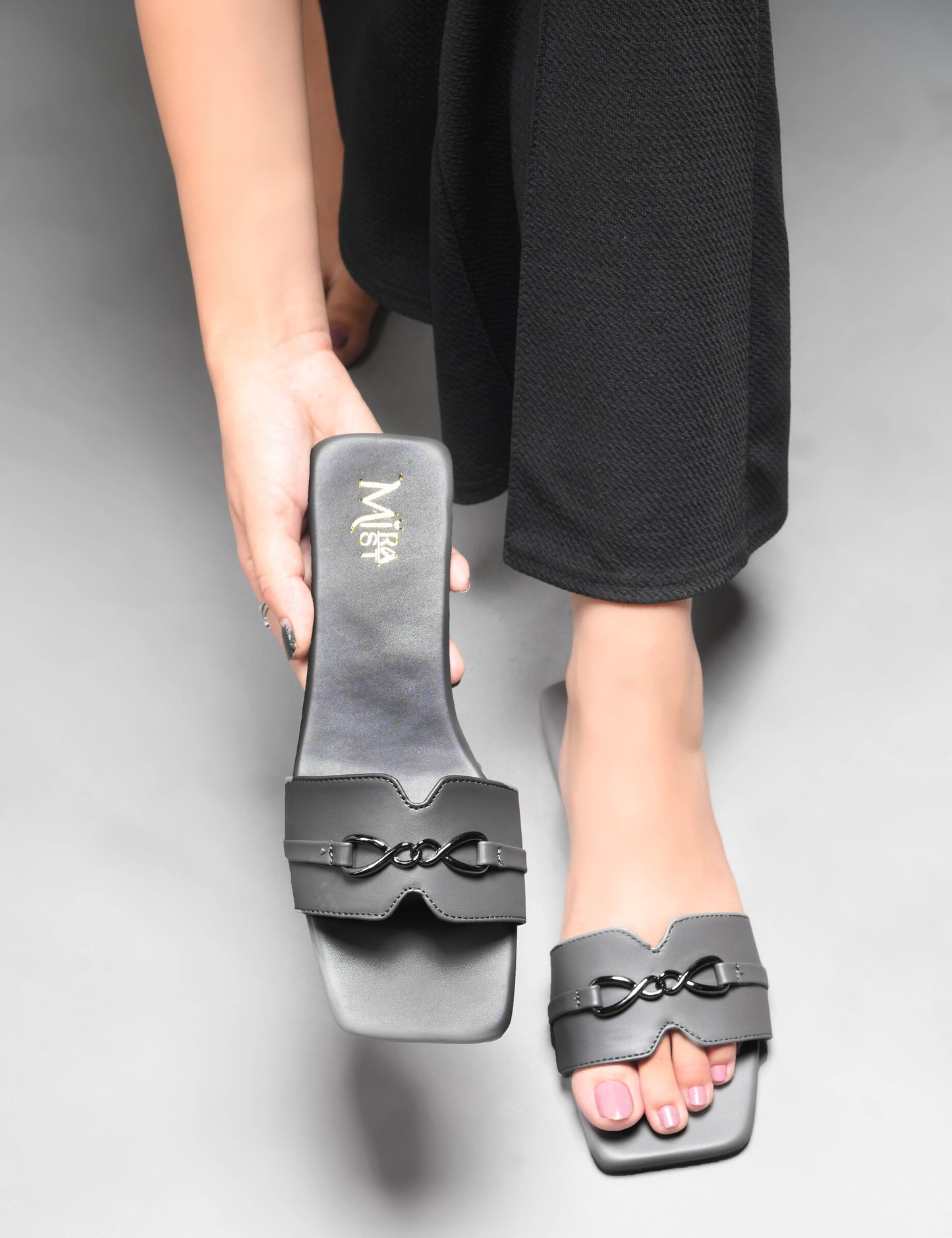 MiraMist Stylish Flat Slip-On Sandals for Women & Girls – Comfortable Daily Wear Slides for Office, Travel & Casual Outfits