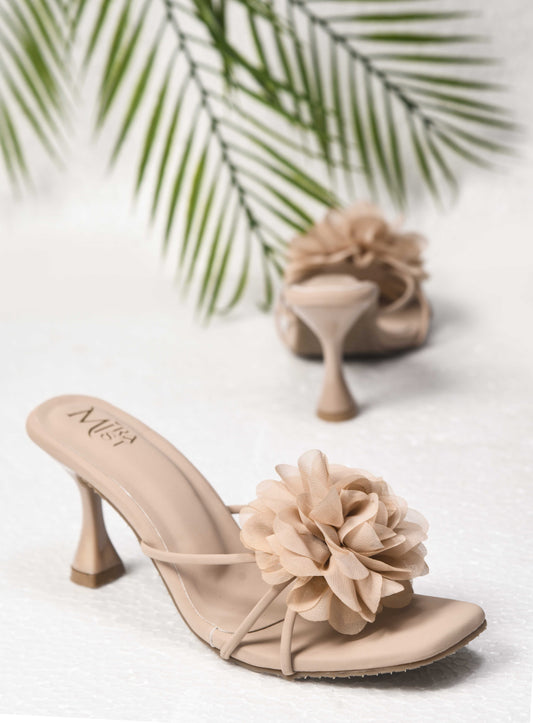 MiraMist Blossom Grace Slip-On Kitten Heels